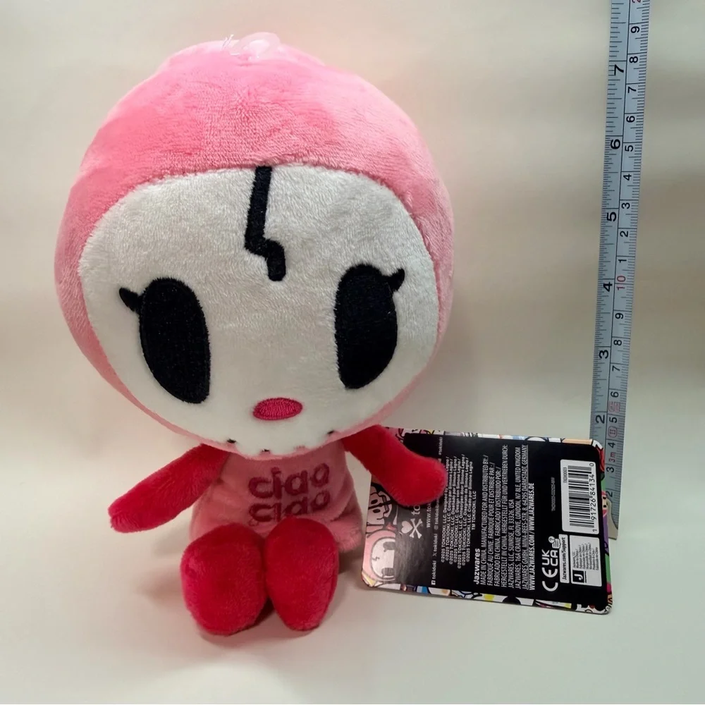 Tokidoki Ciao Ciao Plush in Pink and White - Picture 2 of 6